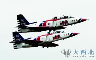 与台军失事教练机同型号飞机。（图片来源：台湾《联合报》）