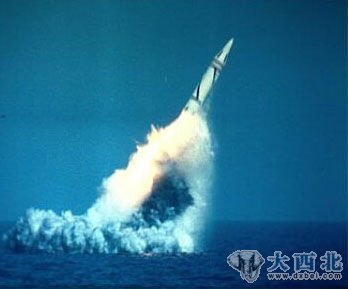资料图：中国巨浪1战略导弹发射。