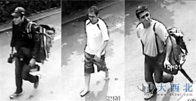 15日，泰国警方公布了三名伊朗籍嫌疑人的监控图像。图/东方IC