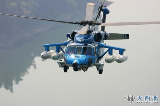 资料图：台军列装的S-70C直升机。